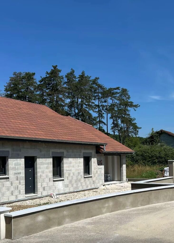 Réalisation d'une couverture de toit