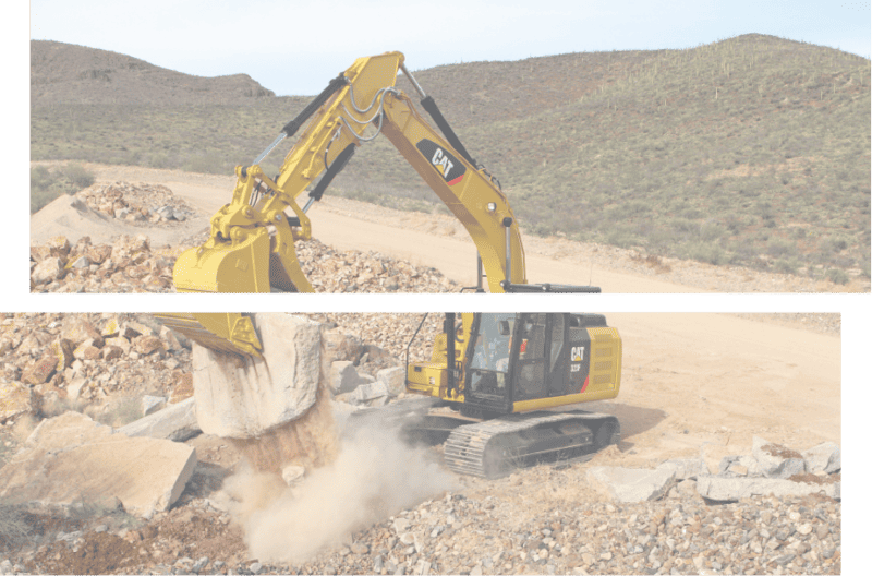 Photo d'une machine dont ce sert notre terrassier